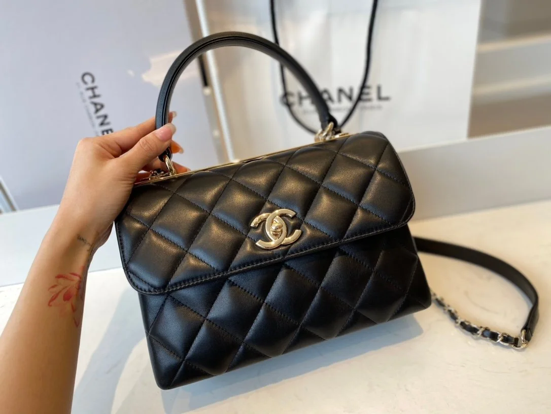 Chanell Trendy CC-Champagne Gold-25*17*12CM