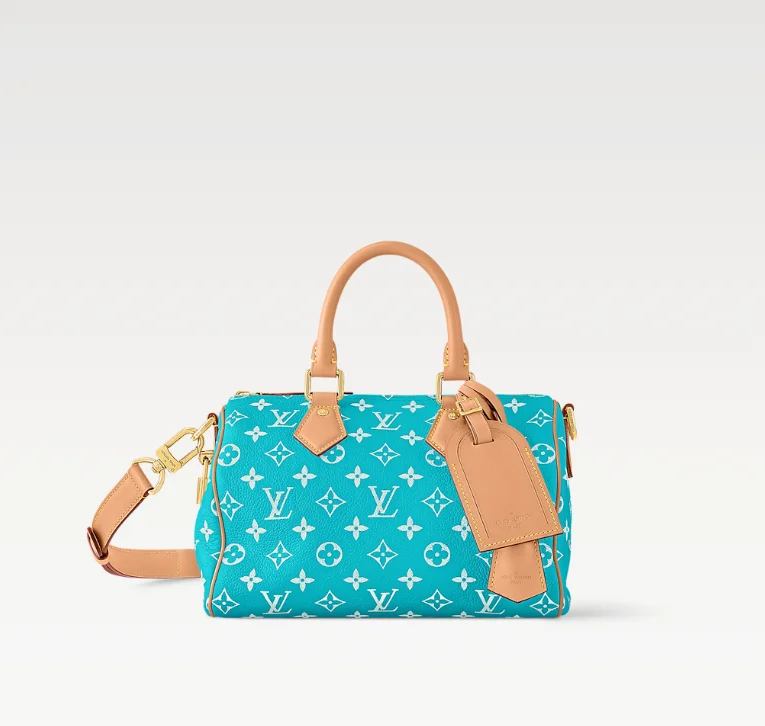 LouisV SPEEDY P9 BANDOULIÈRE 25 Turquoise