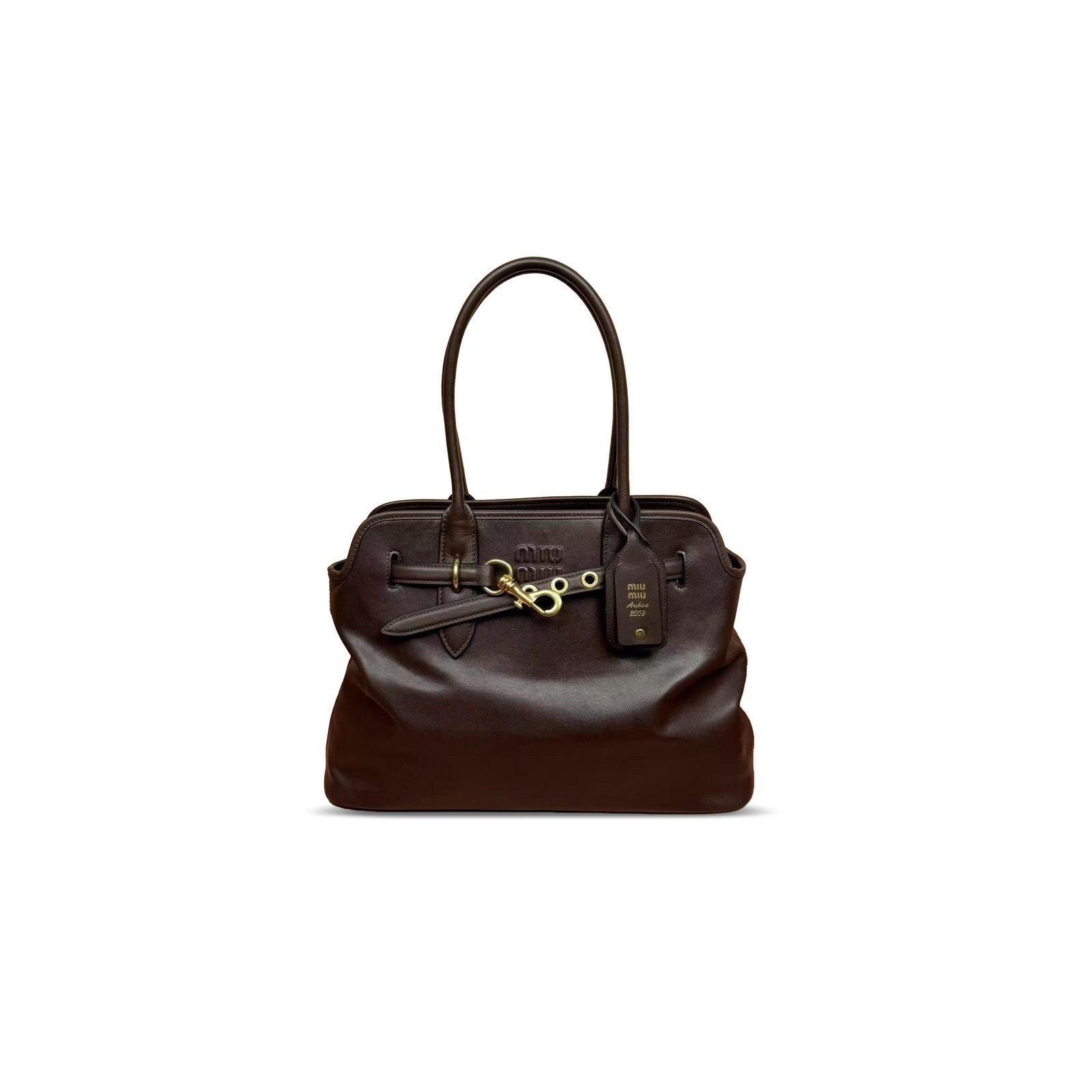MIU MIU AVENTURE NAPPA LEATHER BAG 5BG291 (40*31*13cm)
