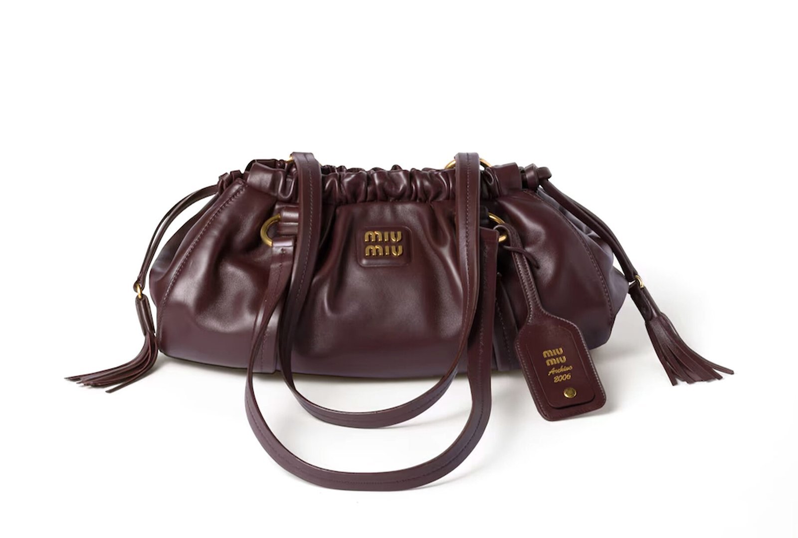 MIU MIU JOIE NAPPA LEATHER BAG