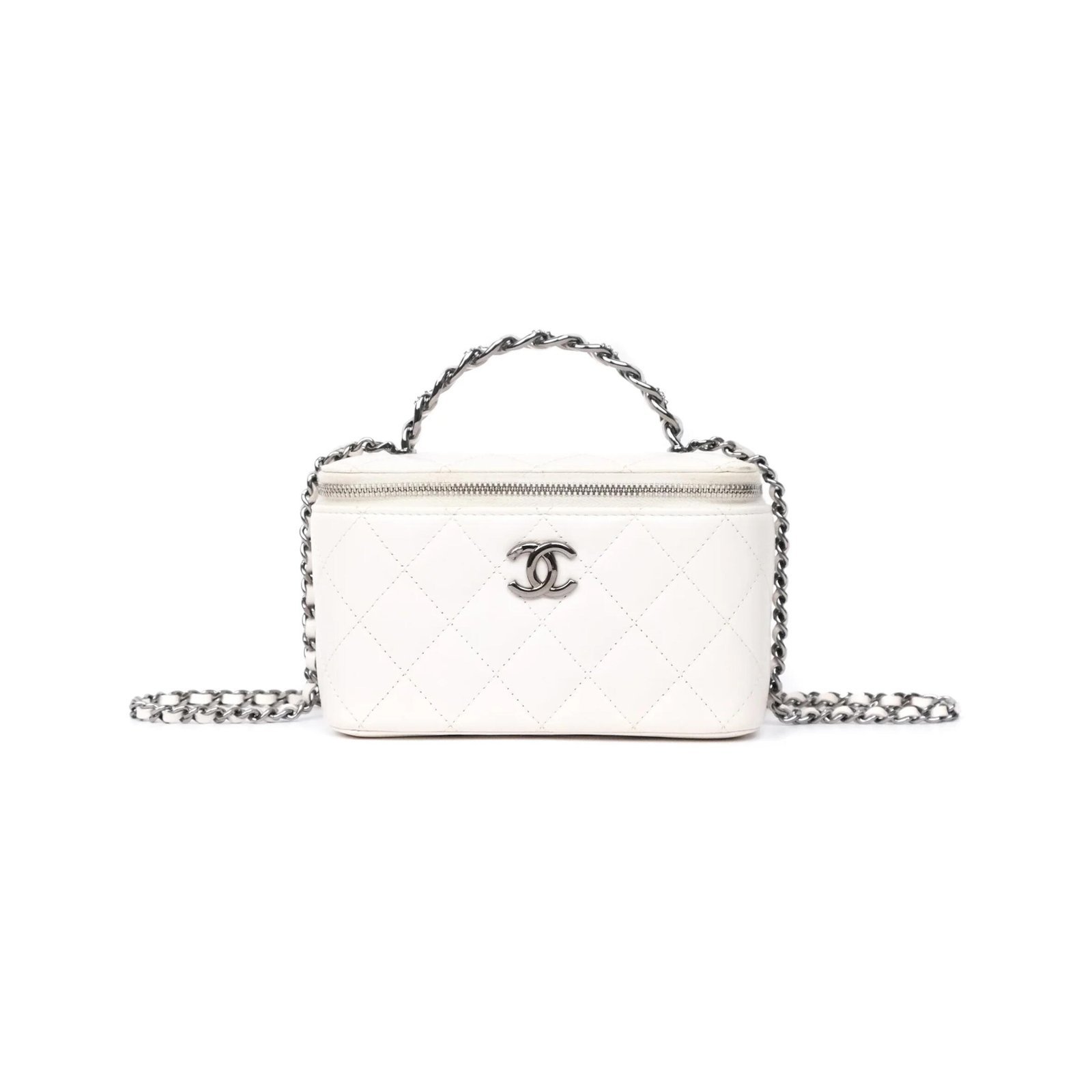 ChanelL MASTER CRYSTALS TOP HANDLE VANITY AP3593 (17*9.5*8cm)