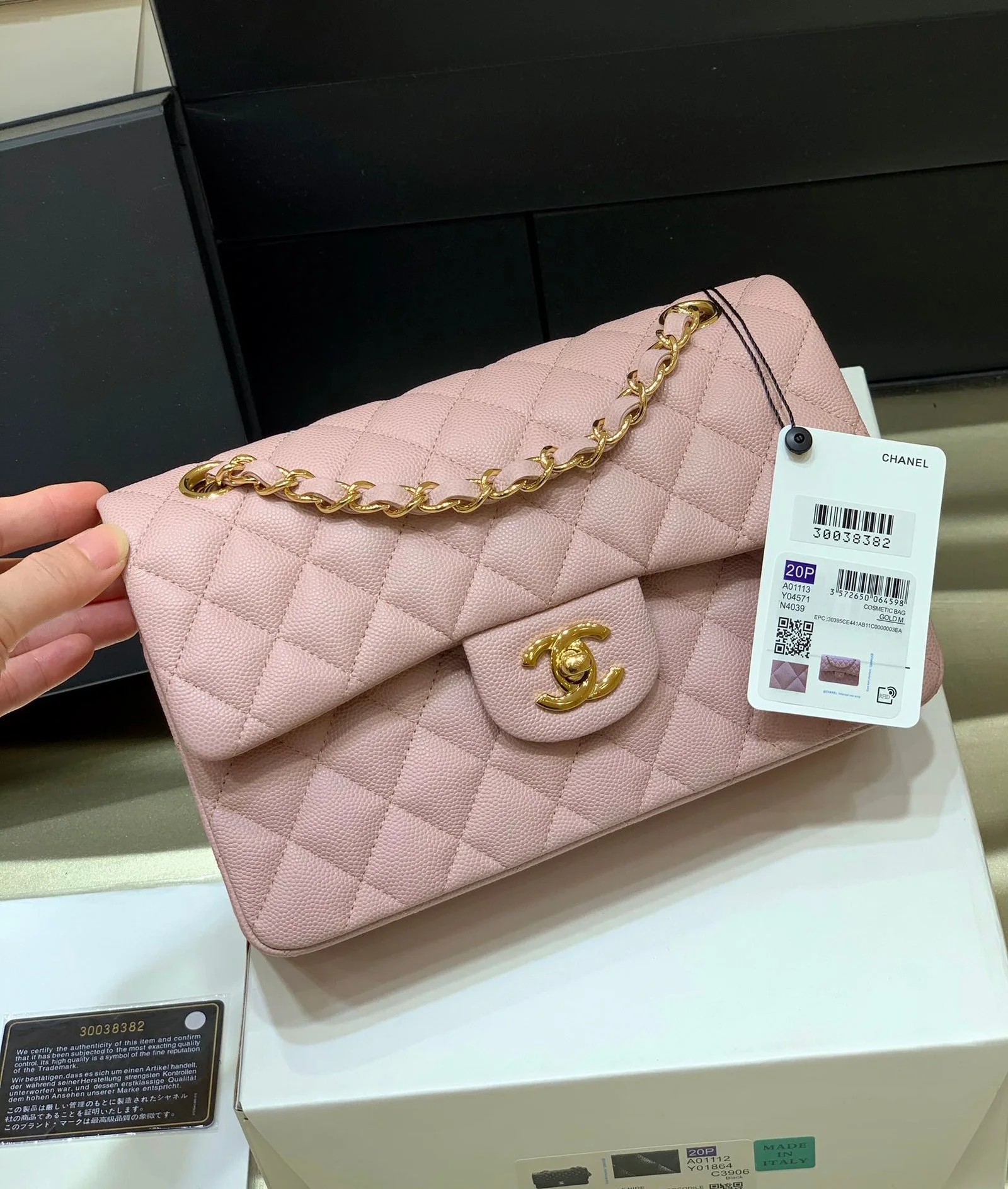Chanell Flap Bag-Caviar-23CM
