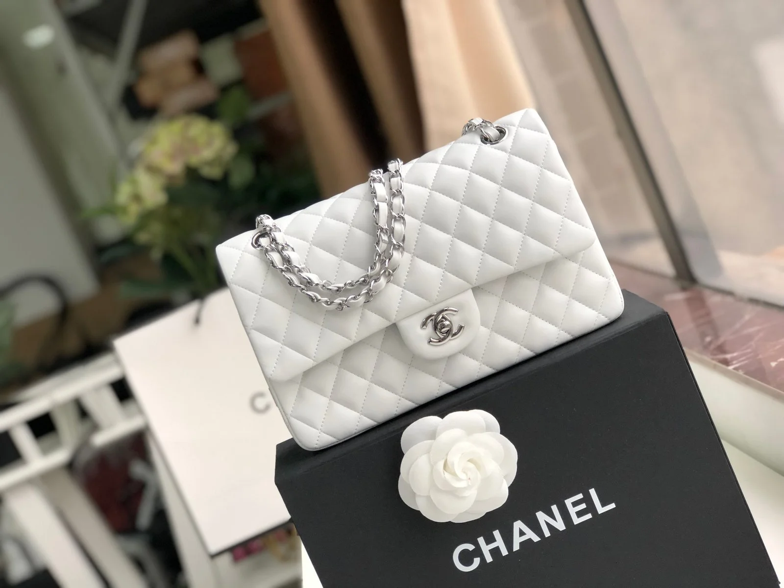 Chanell Flap Bag-Lambskin-25CM