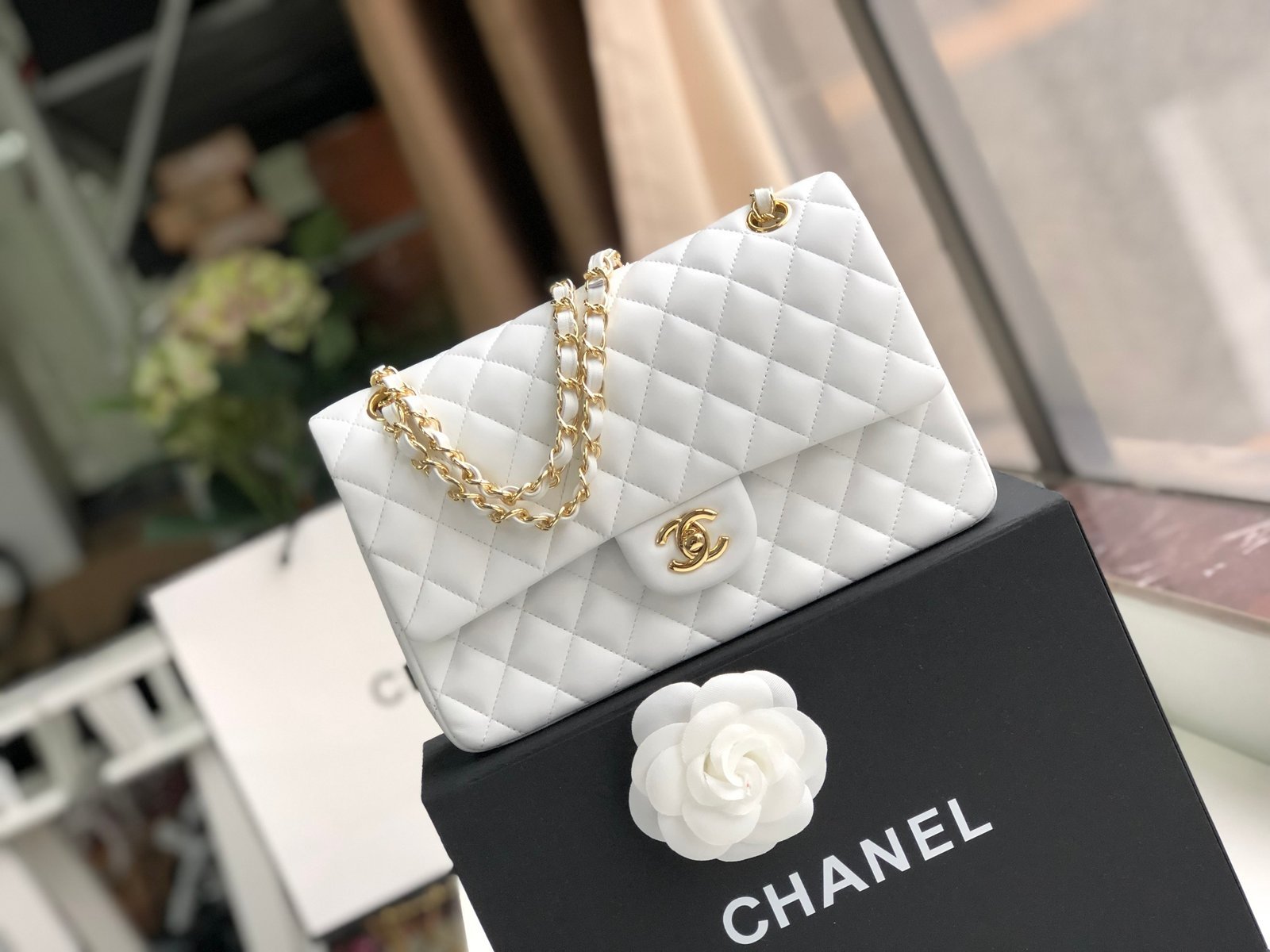 Chanell Flap Bag-Lambskin-25CM