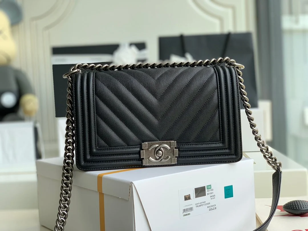 Chanell Boy Bag-Caviar-25CM