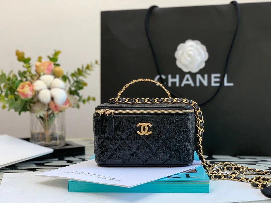 Chanell Cosmetic Bag-Caviar-18CM