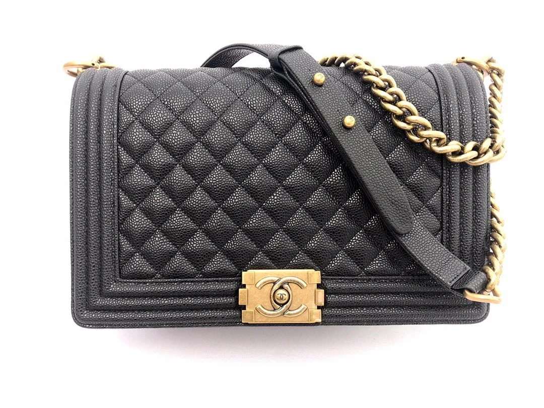 Chanell Boy Bag-Caviar-28CM