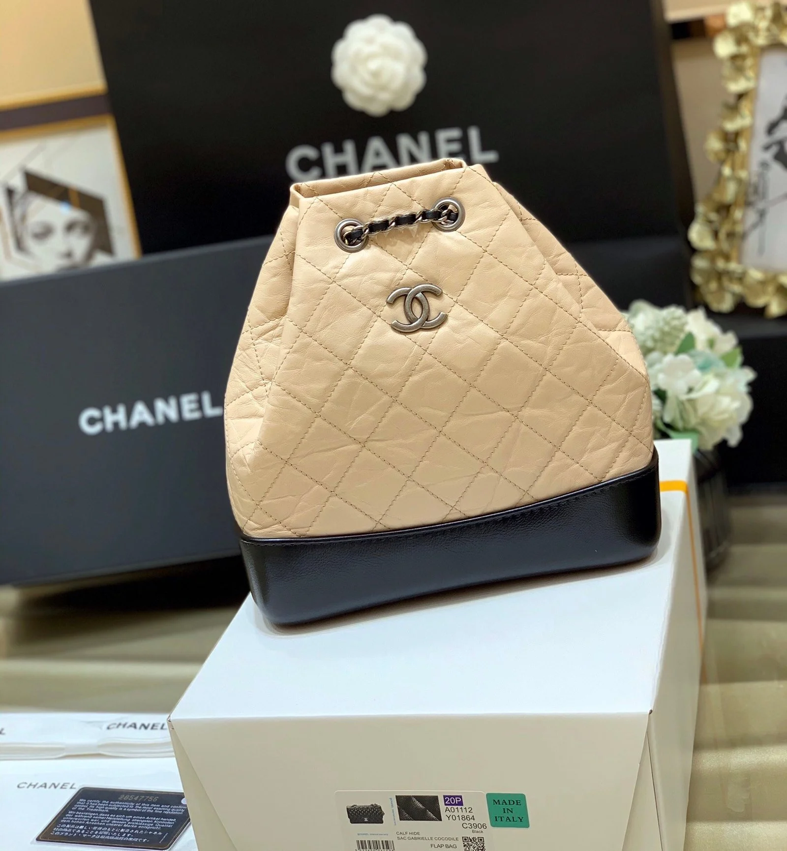 Chanell Gabrielle Backpack-23×22.5×10.5CM