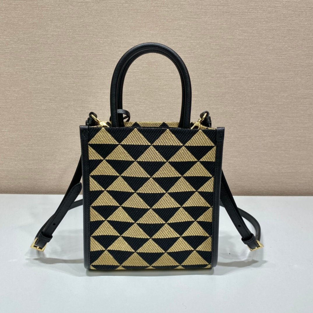 Prada Small Tote In Saffiano Leather 1BA355-17*19*6CM