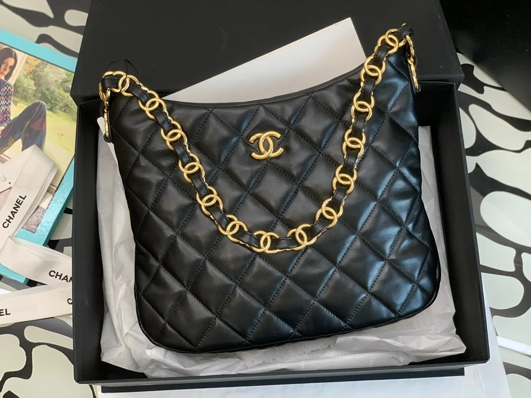 Chanel Hobo Handbags-26*30*7CM