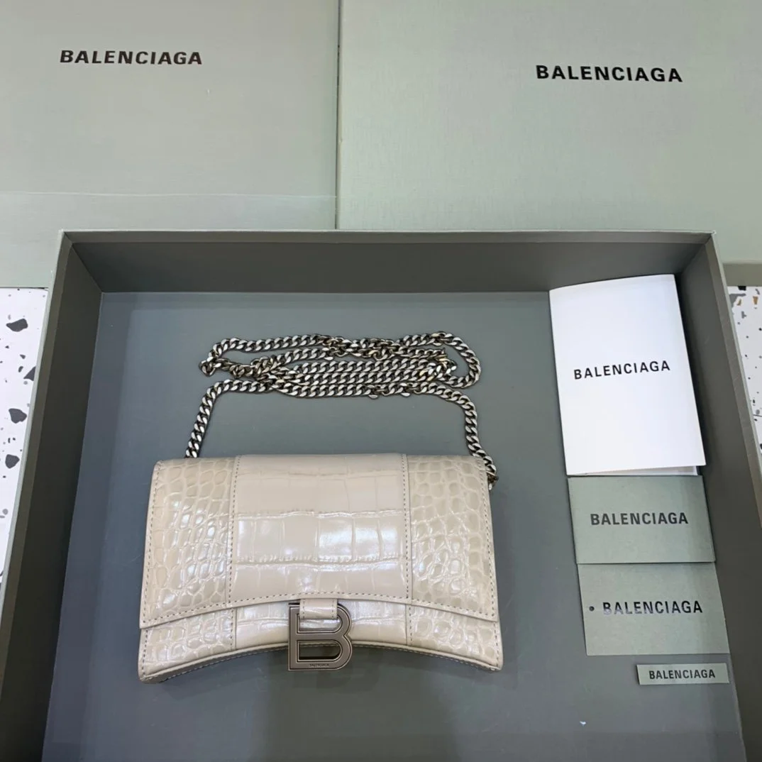 Balenciaga Hourglass Wallet On Chain-19*4*12CM