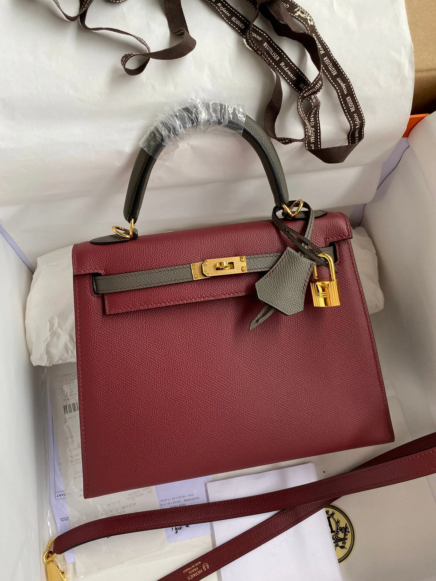 Hermes Kelly-Epsom Leather-25CM