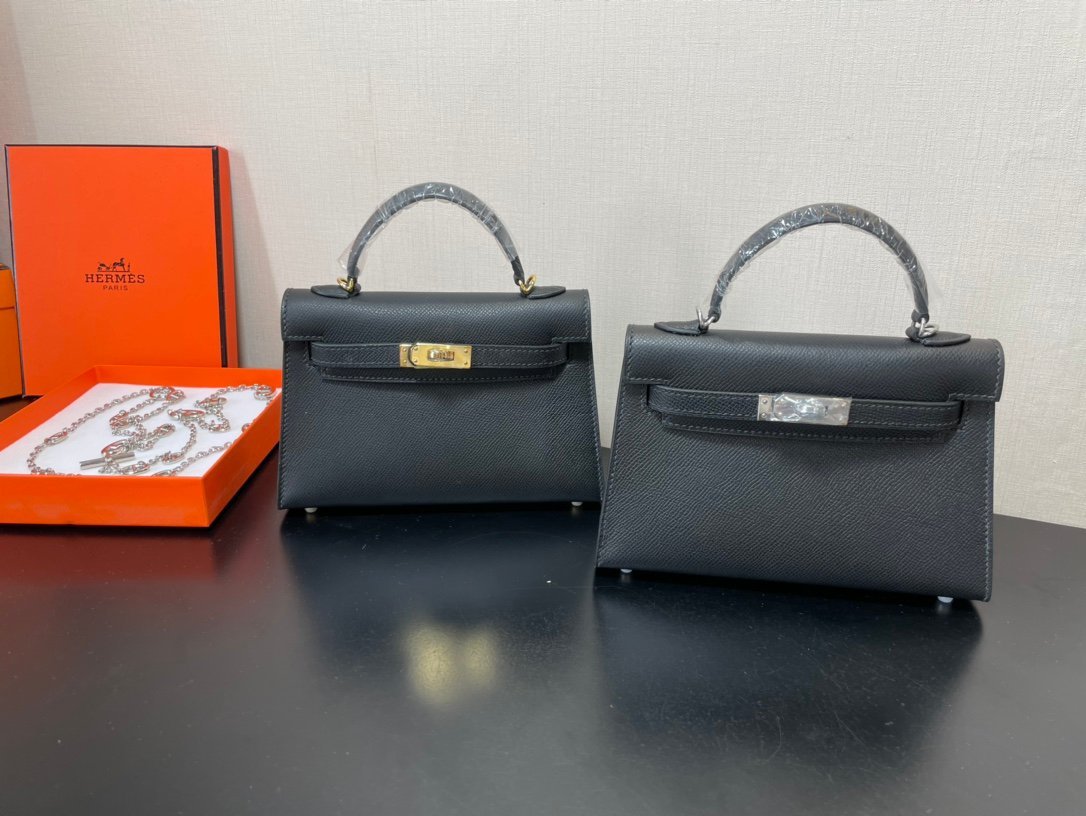 Hermes Kelly-Gold&Silver Hardware-19CM