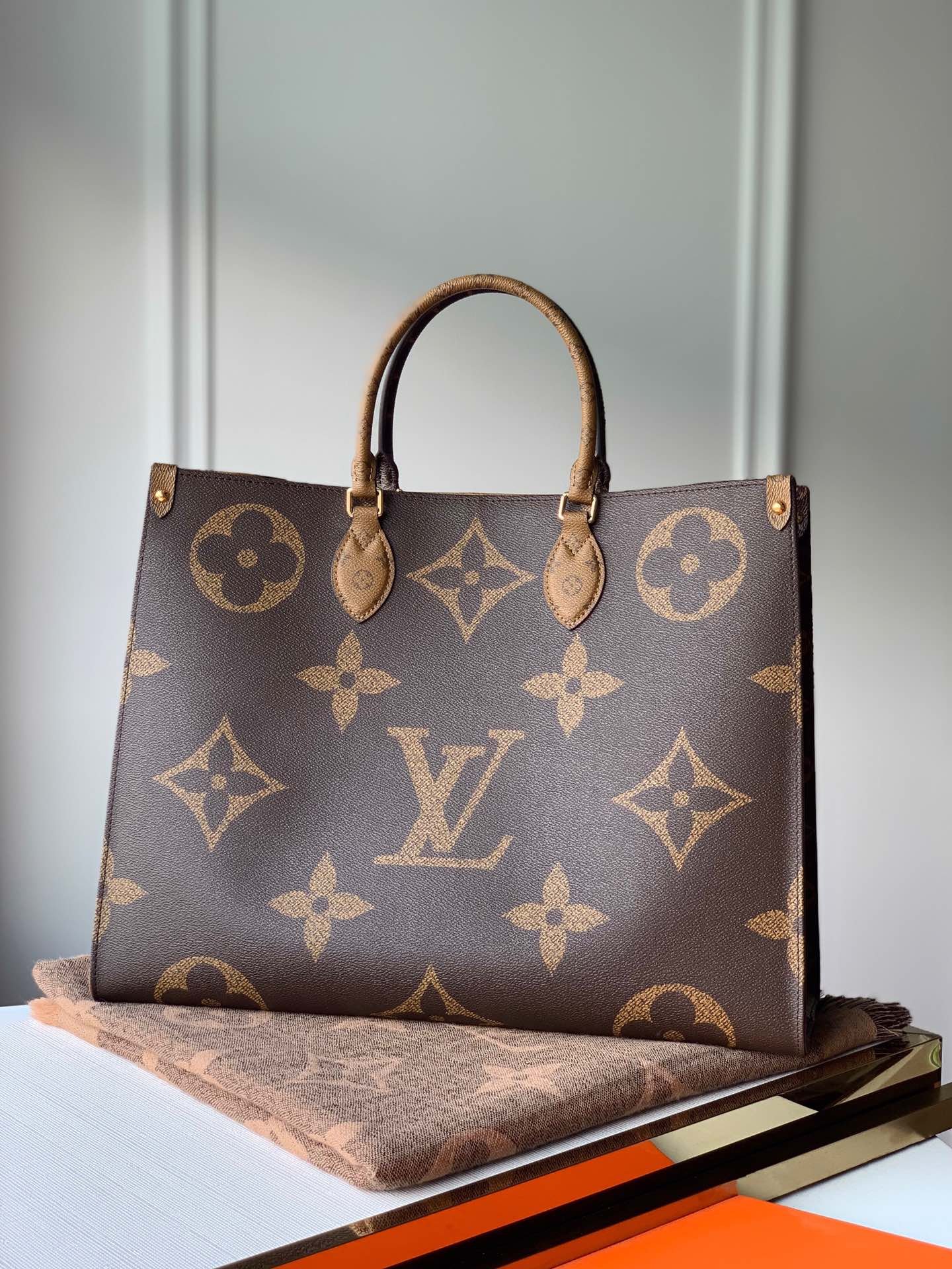 Louis Vuitton Onthego Handbag-41*34*19CM(Brown strap&NO BOX)