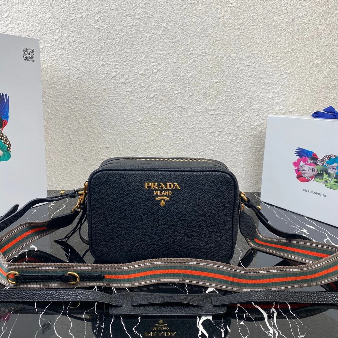 Prada Leather Cross-Body Bag-1BH082-22X15X9CM
