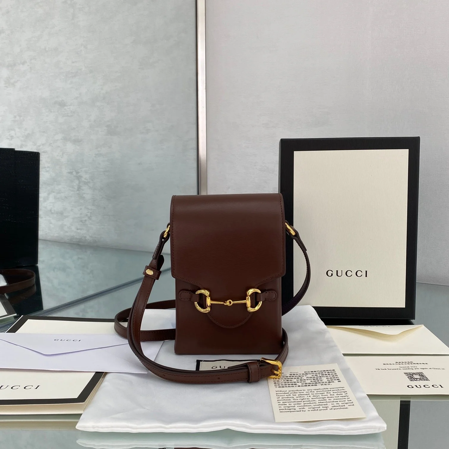 Gucci Liberty 1955 Handbag-17x11x4CM