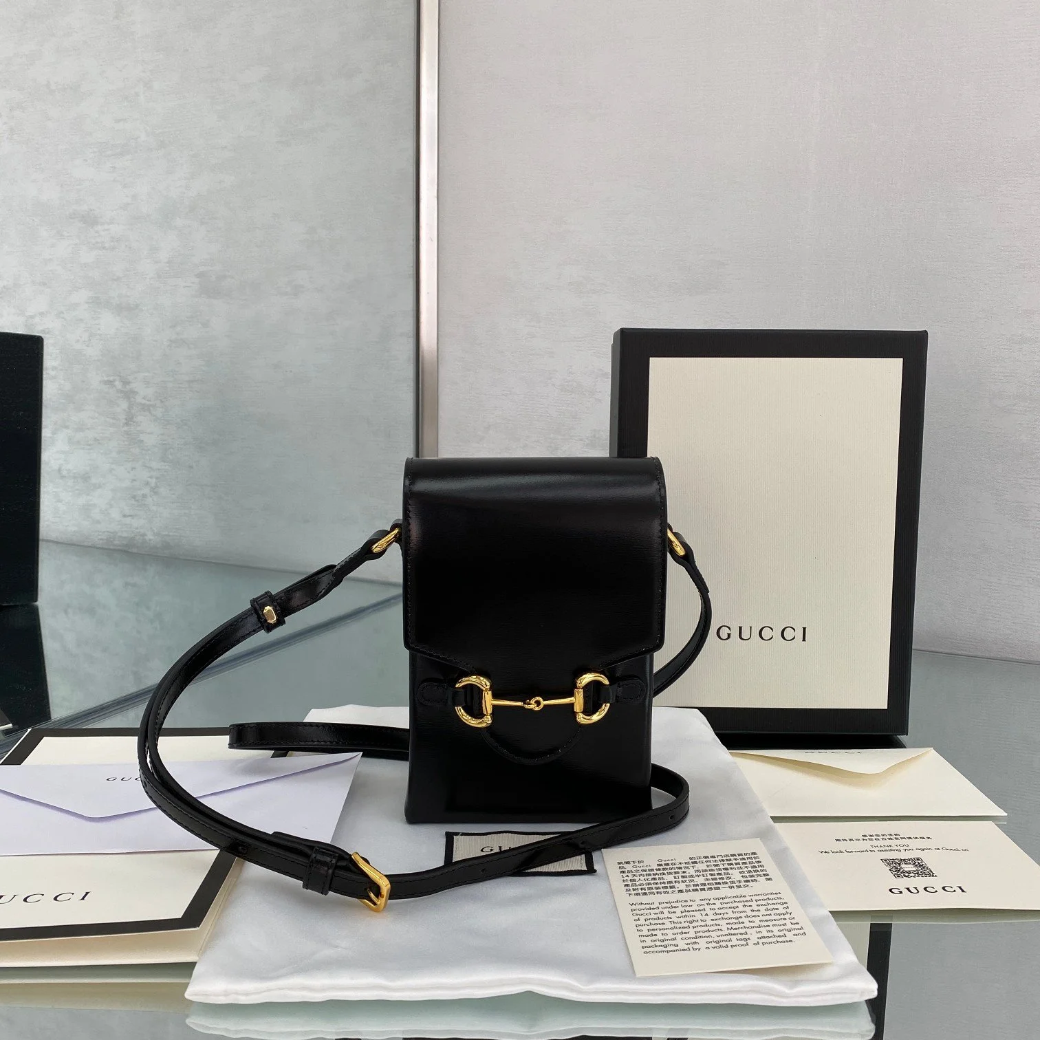 Gucci Liberty 1955 Handbag-17x11x4CM