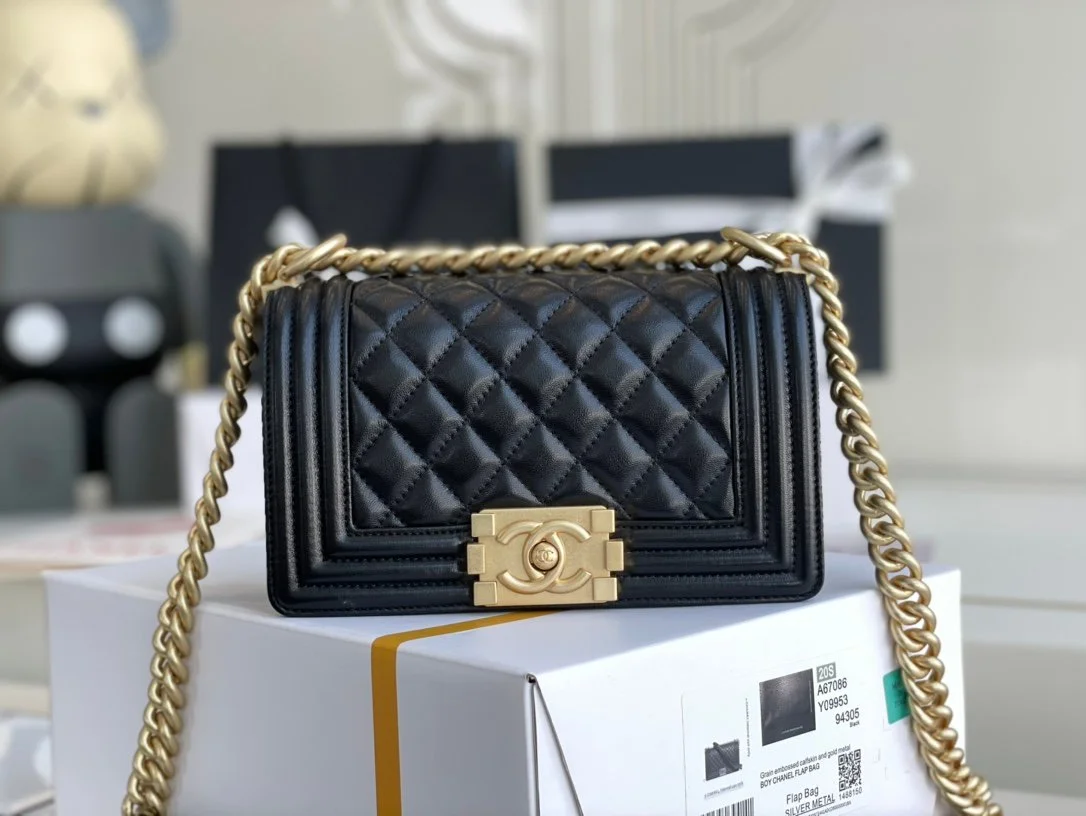 Chanell Boy Bag-Lambskin-20CM