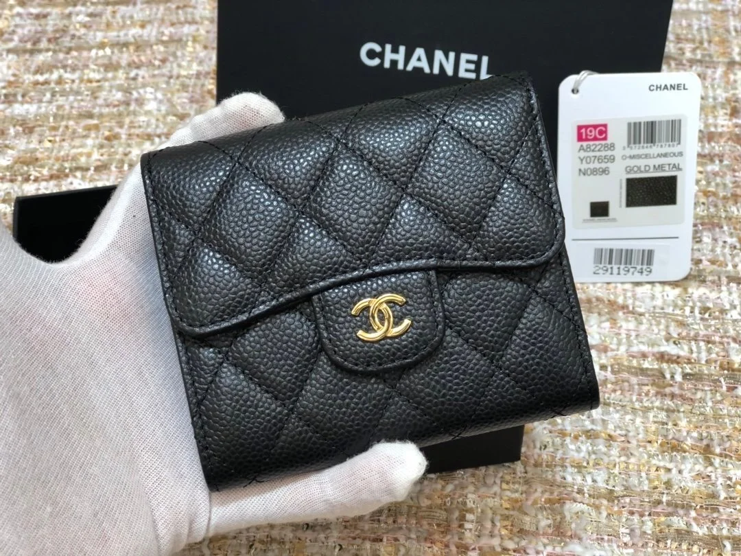 Chanell Wallet-Gold Harware-11*10CM