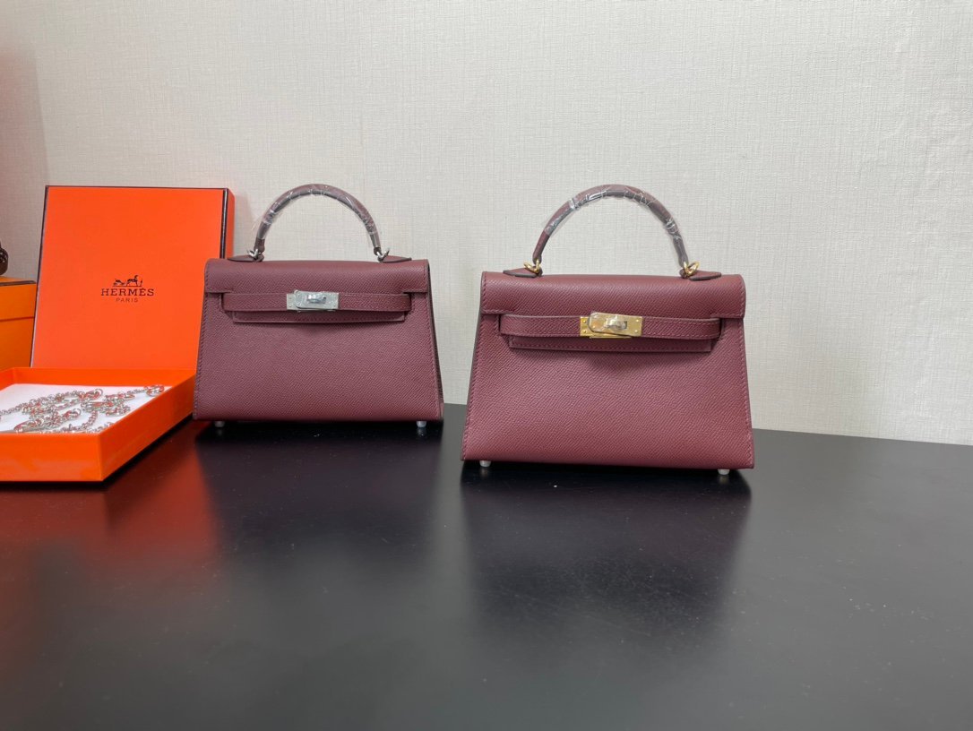 Hermes Kelly-Gold&Silver Hardware-19CM