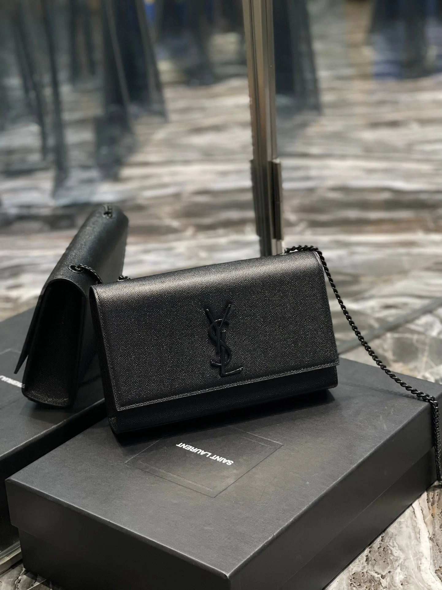 YSL Medium Kate Bags-Caviar-24*14.5*5.5CM