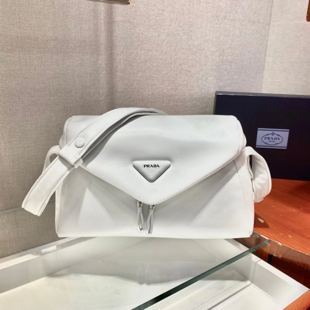 Prada Lambskin Shoulder Bag-1BC165-32*21*12CM