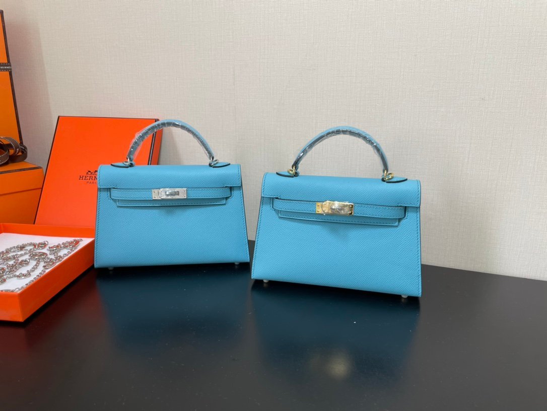 Hermes Kelly-Gold&Silver Hardware-19CM