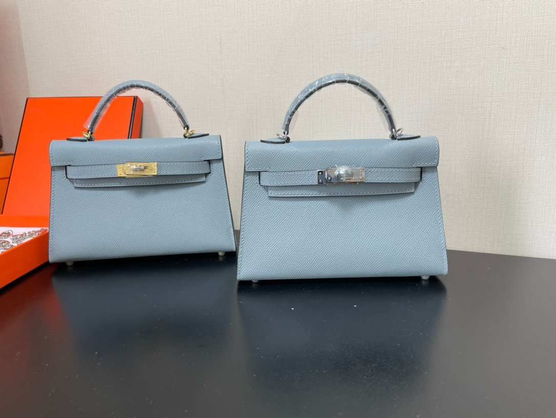 Hermes Kelly-Gold&Silver Hardware-19CM