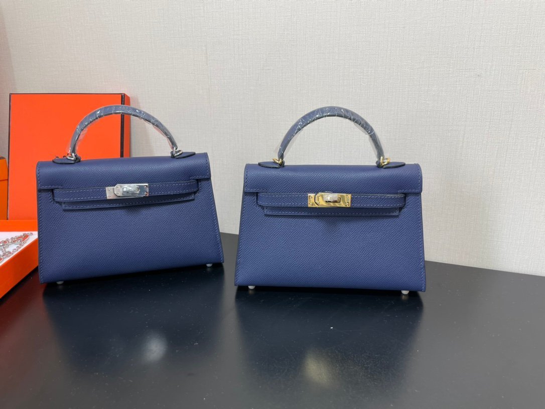 Hermes Kelly-Gold&Silver Hardware-19CM