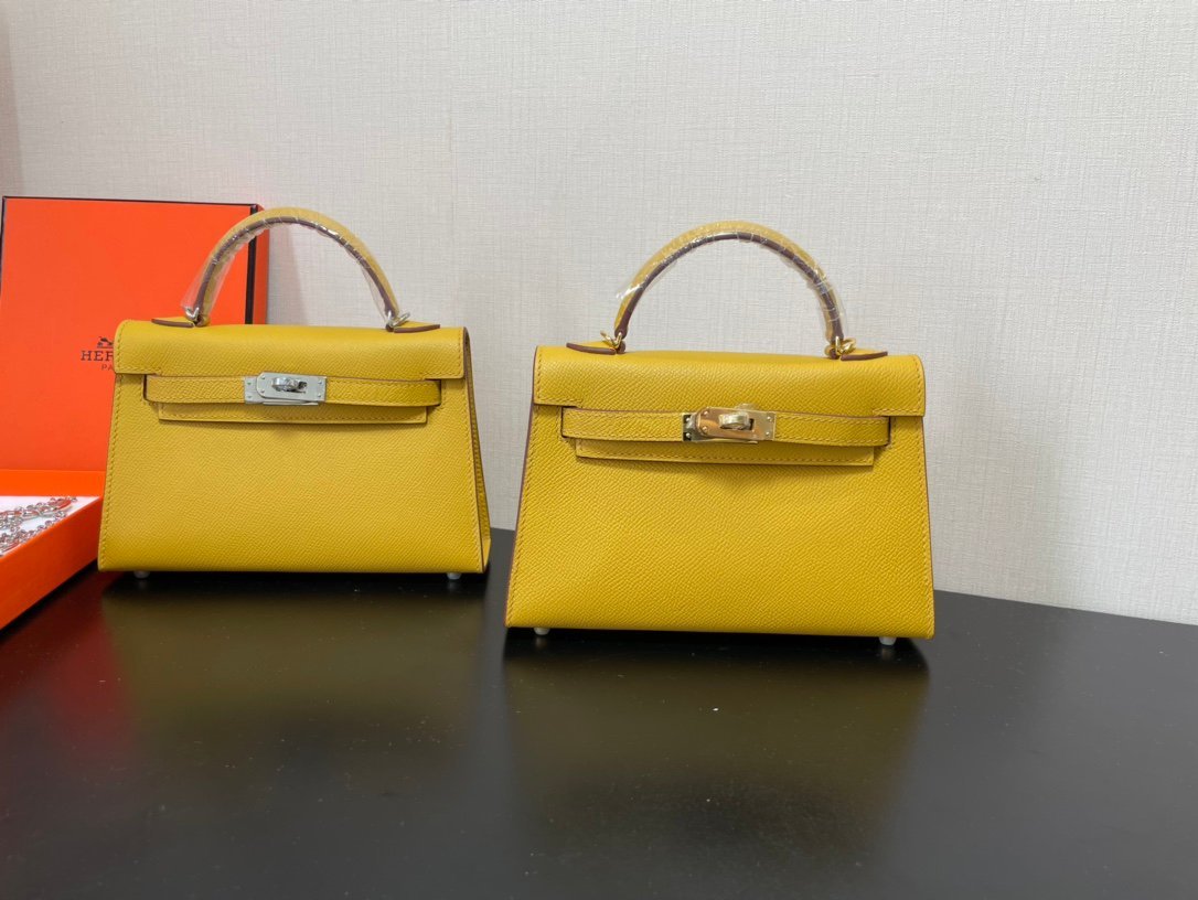 Hermes Kelly-Gold&Silver Hardware-19CM