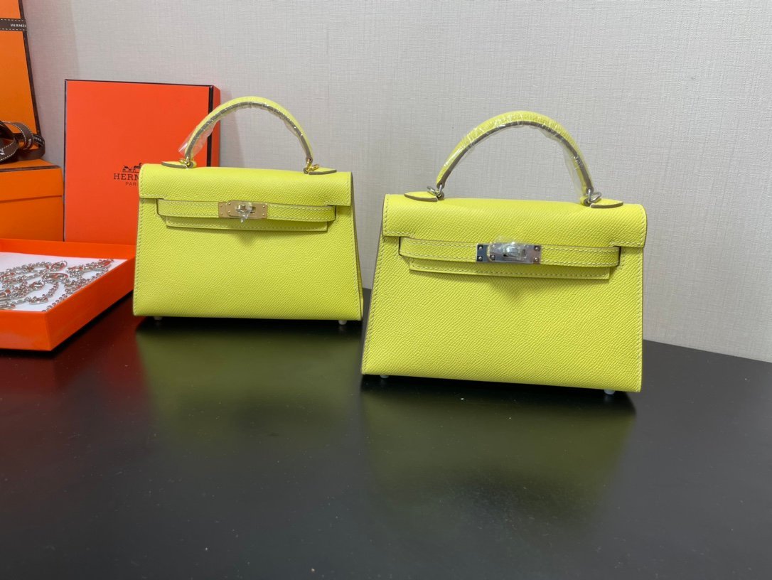 Hermes Kelly-Gold&Silver Hardware-19CM