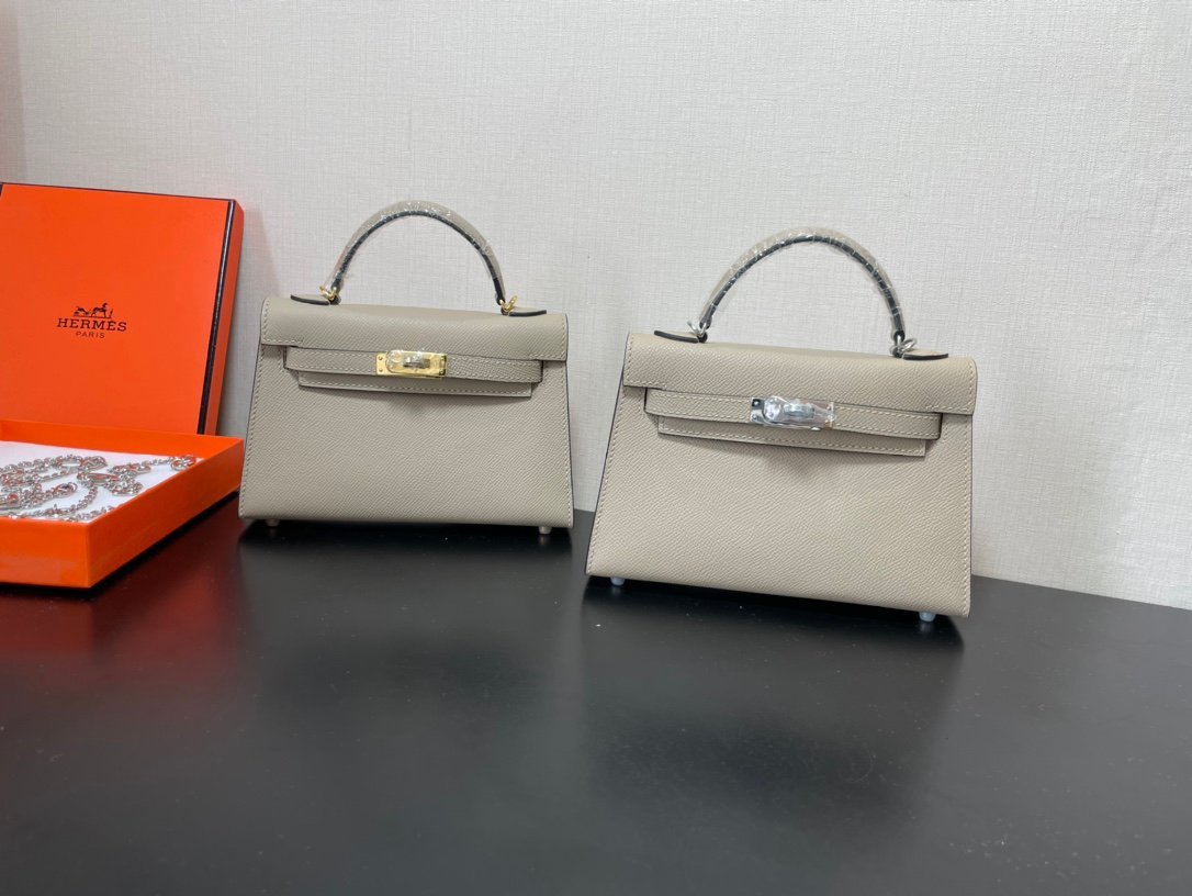 Hermes Kelly-Gold&Silver Hardware-19CM