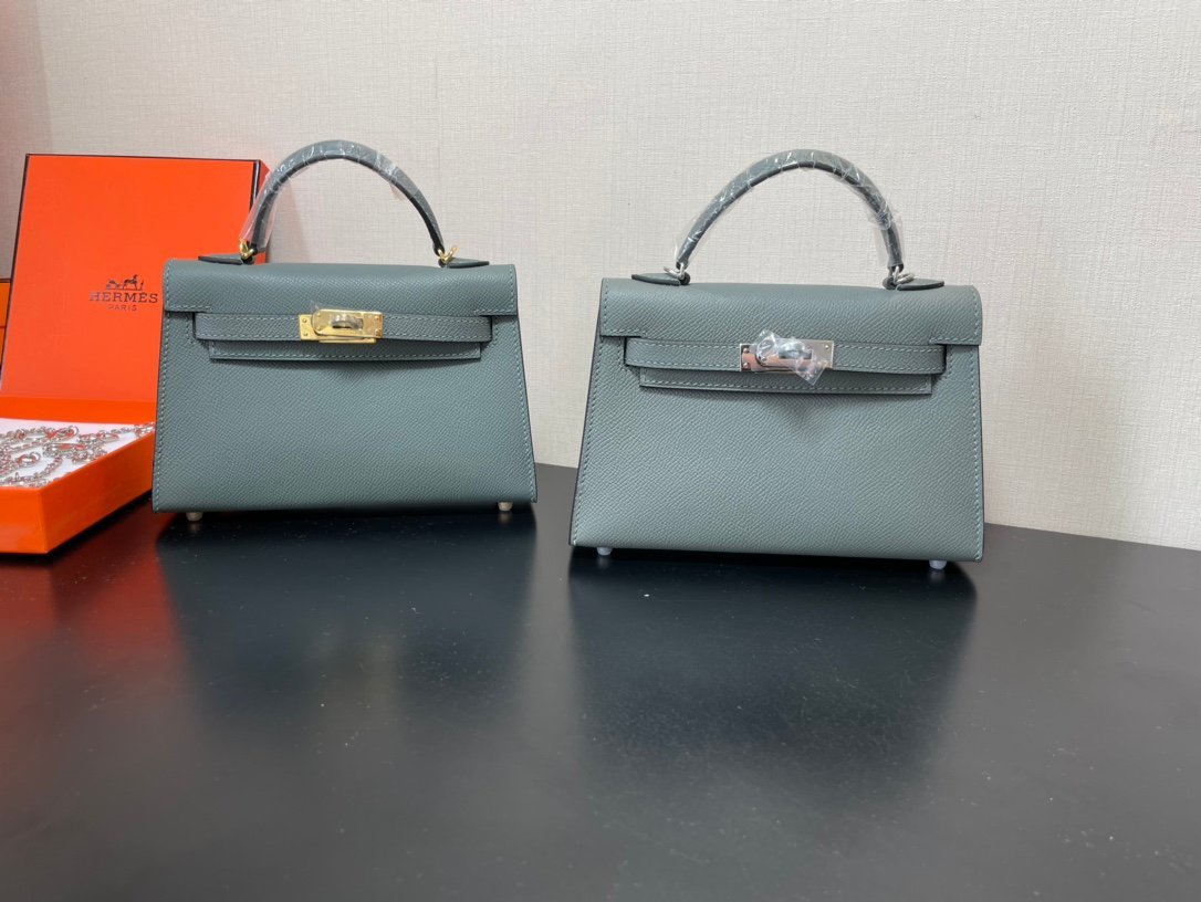 Hermes Kelly-Gold&Silver Hardware-19CM