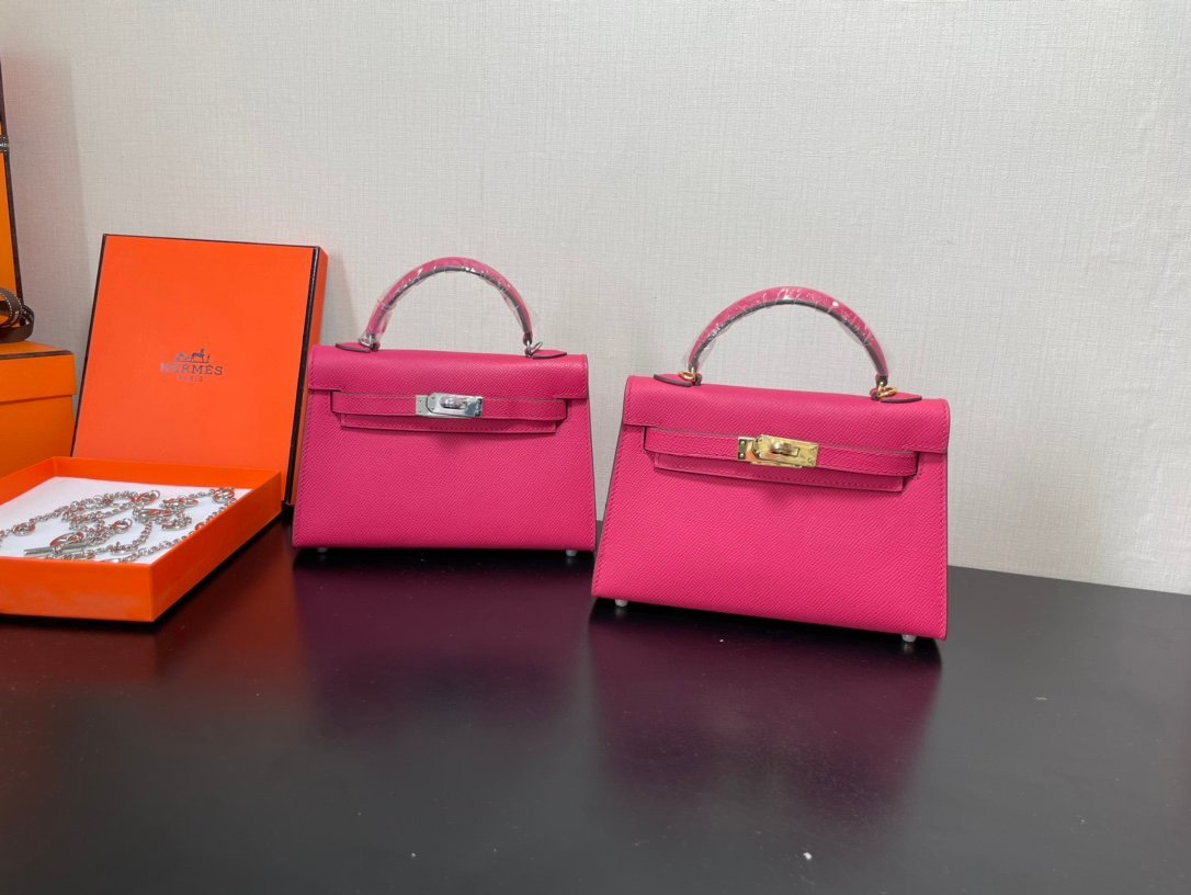 Hermes Kelly-Gold&Silver Hardware-19CM