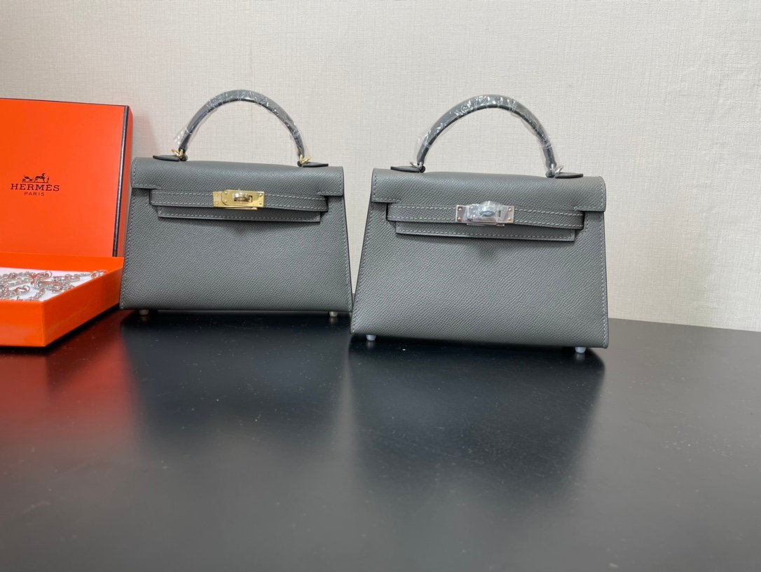 Hermes Kelly-Gold&Silver Hardware-19CM