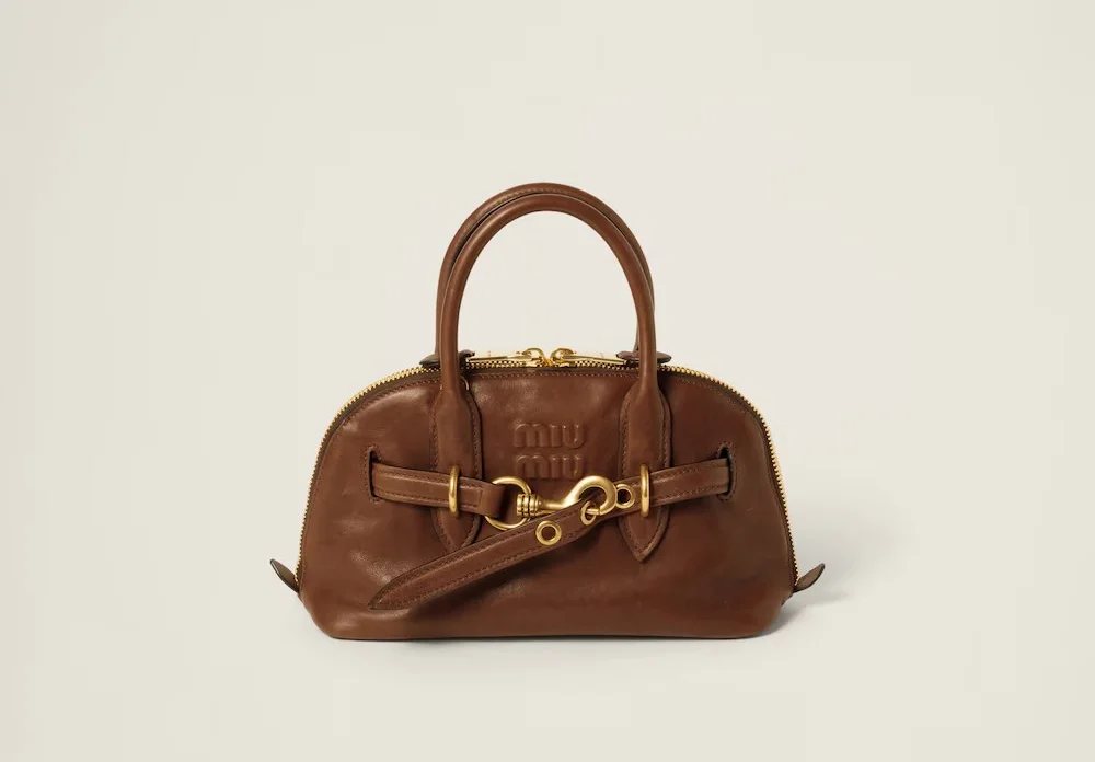 MIU MIU AVENTURE MINI NAPPA LEATHER BAG 5BP090 (21*13.2*8cm)