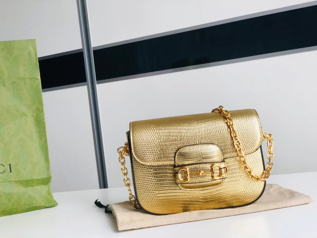 Gucci 1955 Horsebit Shoulder Bag-20.6*14.4*5.1CM