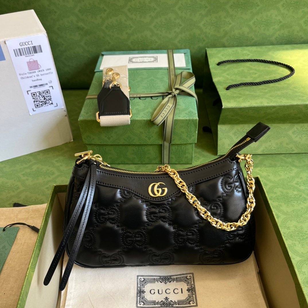 Gucci GG Matelassé Handlebag-25*15*8CM