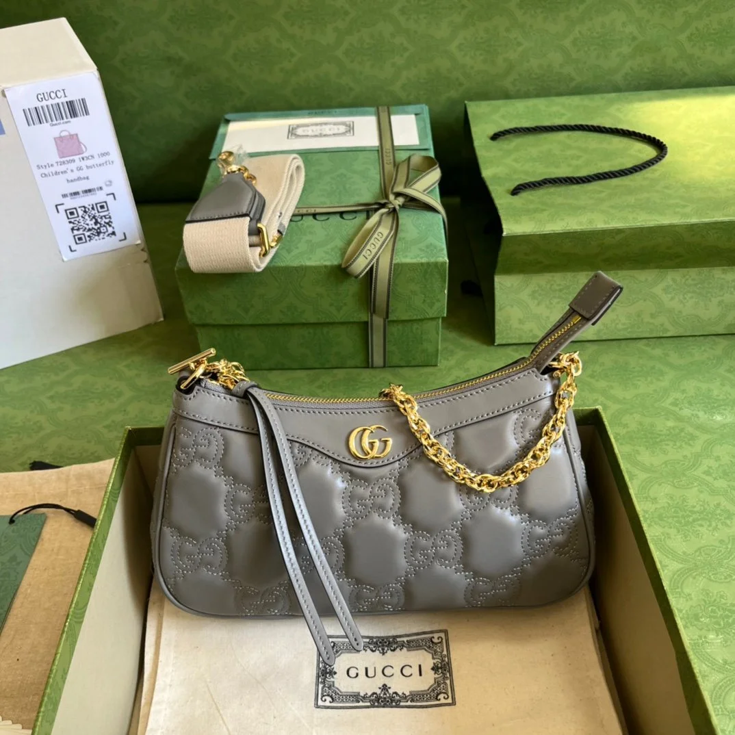 Gucci GG Matelassé Handlebag-25*15*8CM