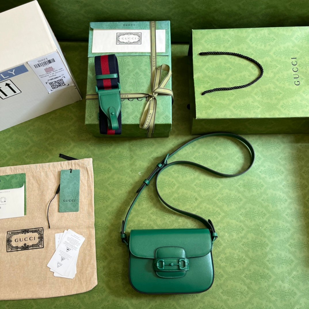 Gucci 1955 Horsebit Shoulder Bag-20.6*14.4*5.1CM