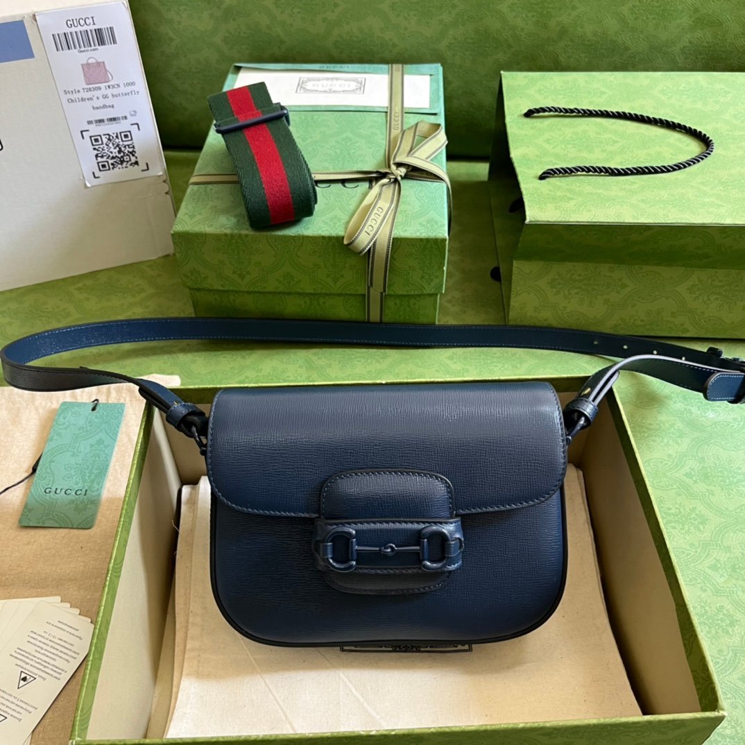 Gucci 1955 Horsebit Shoulder Bag-20.6*14.4*5.1CM