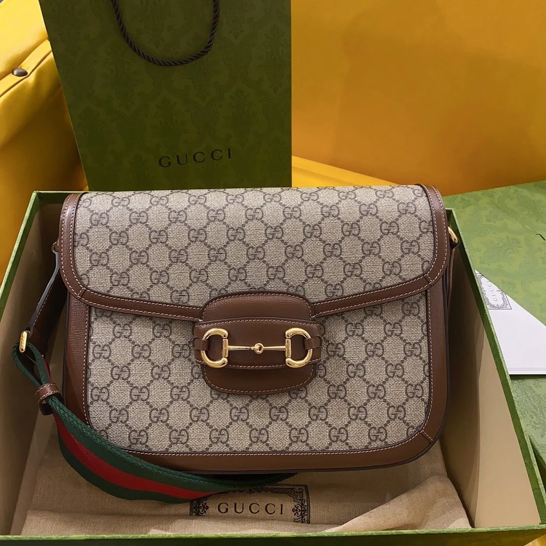 Gucci 1955 Horsebit Shoulder Bag-30*21*7.5CM