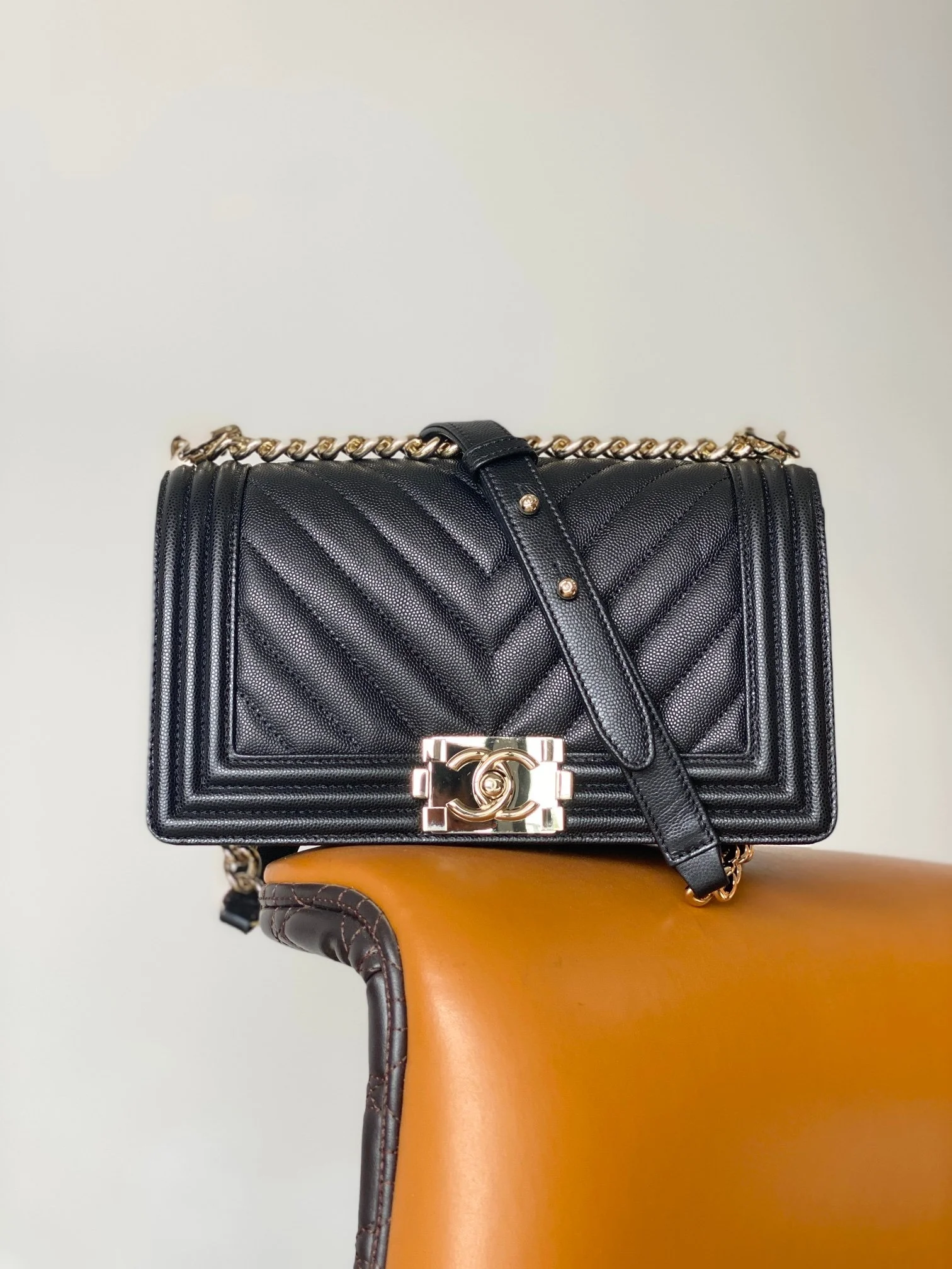 Chanell Boy Bag-Caviar-25CM