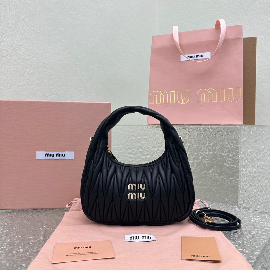 MiuMiu Wander Hobo Bag-20*6*17CM