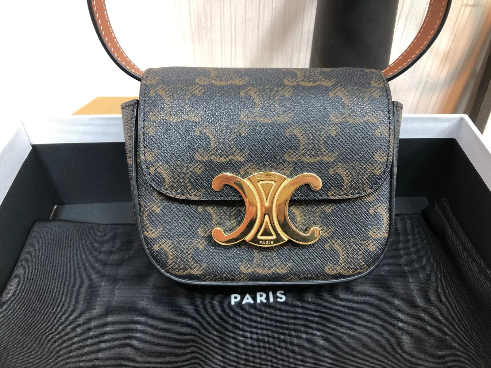 Celina Triomphe Shoulder Bag-11*8*4CM