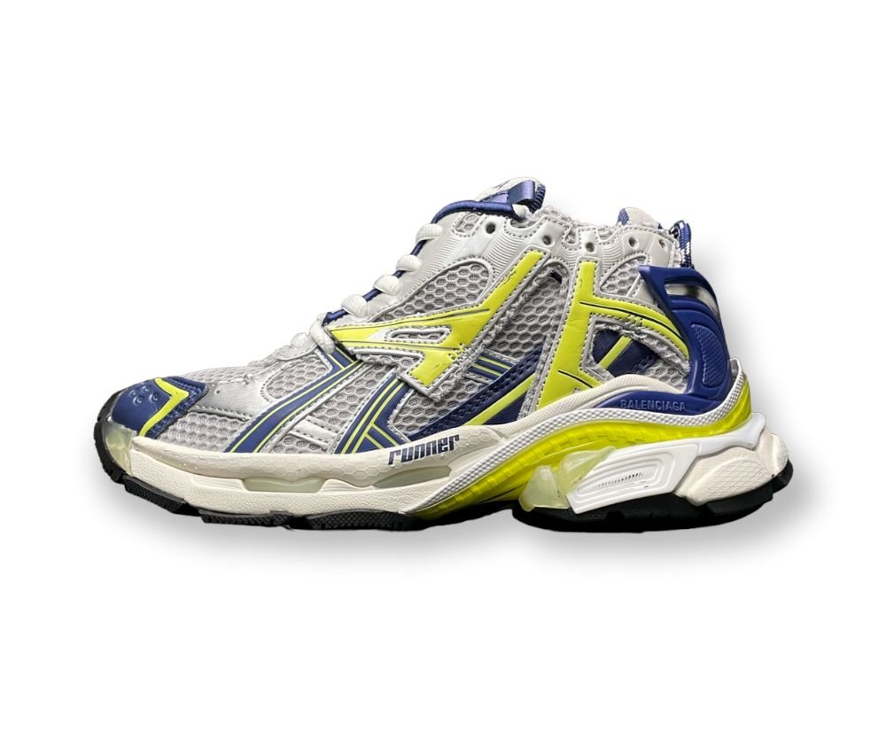 Balenciaga Runner Trainer White Blue Yellow