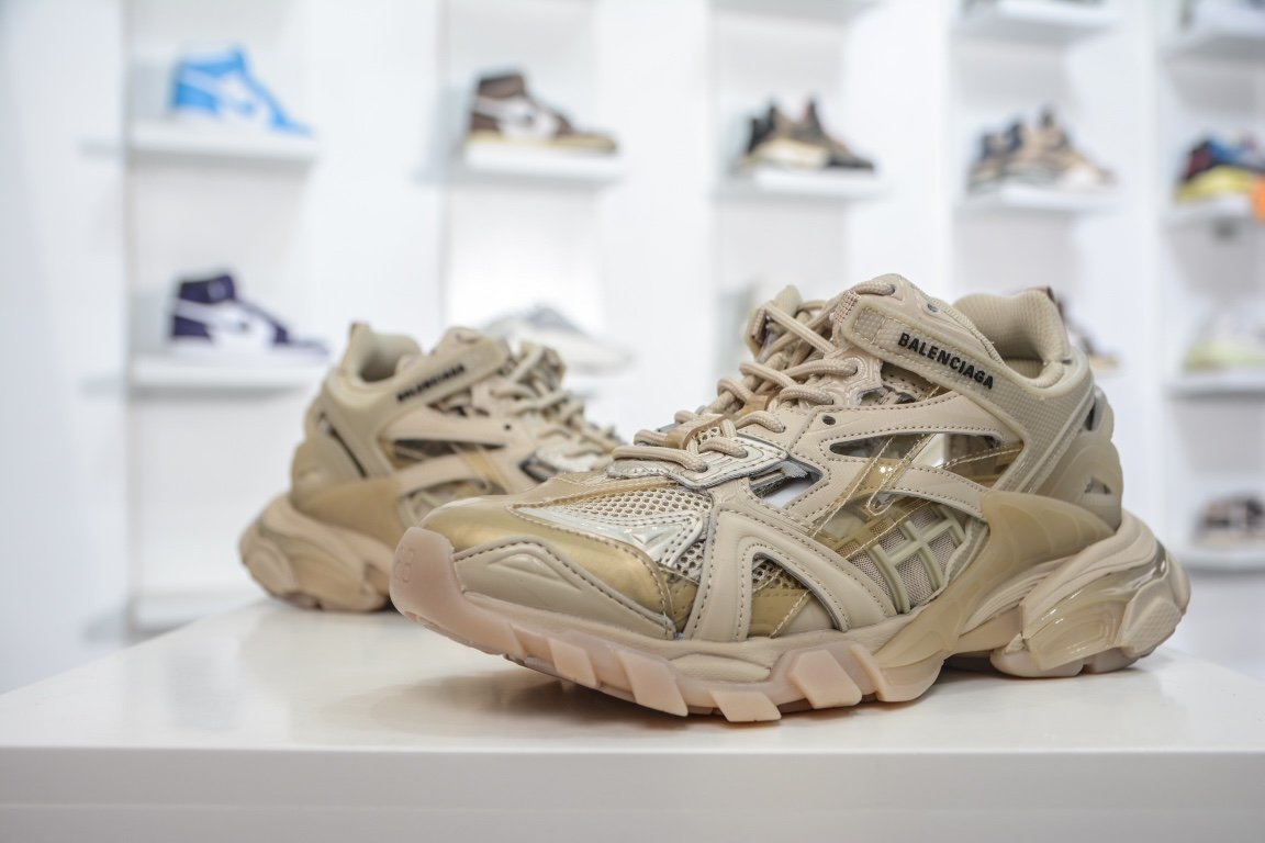 Balenciaga Track 2.0 Trainer in Beige