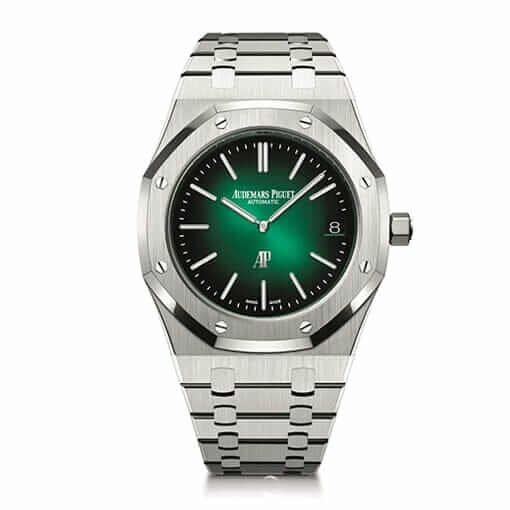 Audemars Piguet Royal Oak “Jumbo” Extra-Thin 16202ST “Green Dial” First-Class Clone