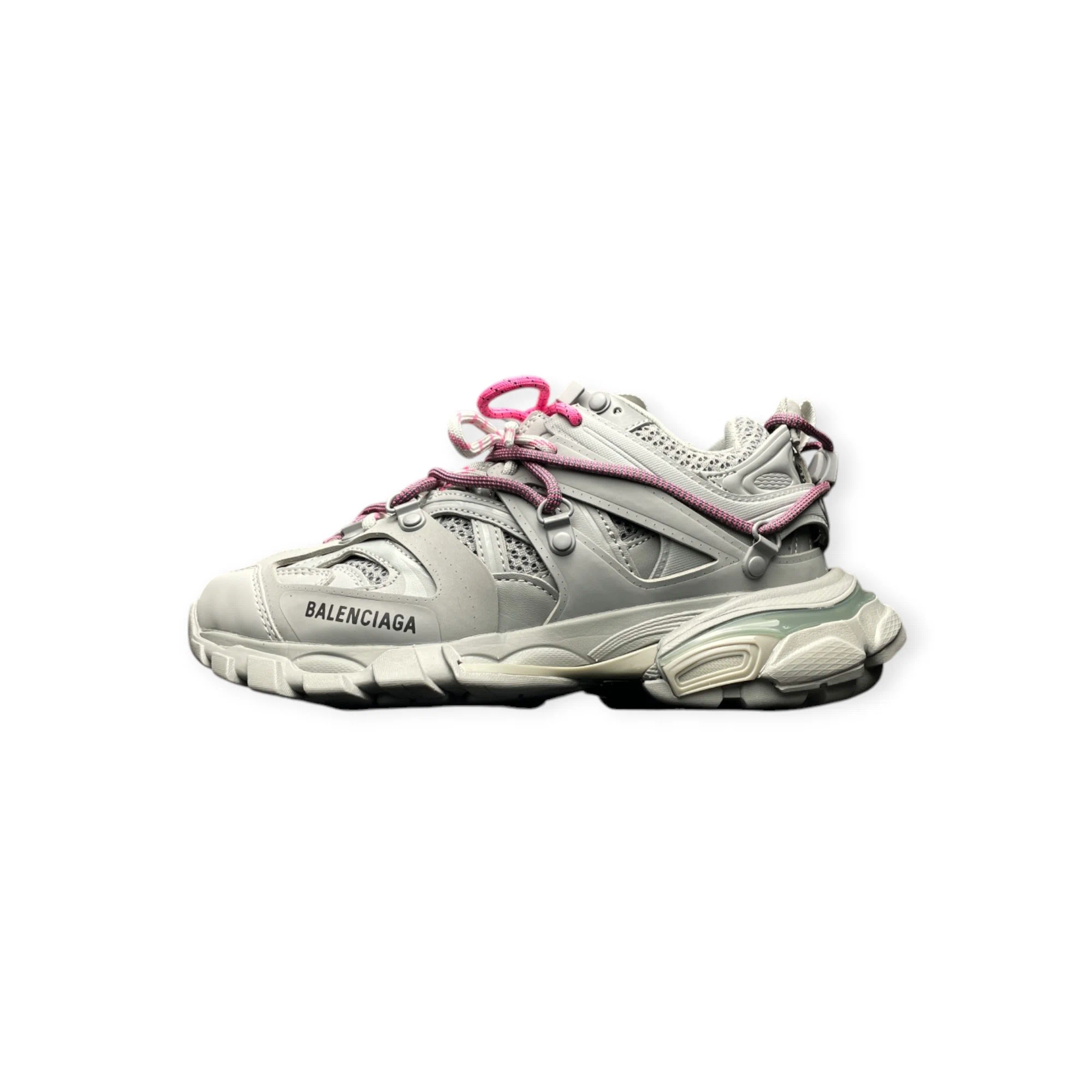 Balenciaga Track Trail Laces Sneaker in Grey Pink