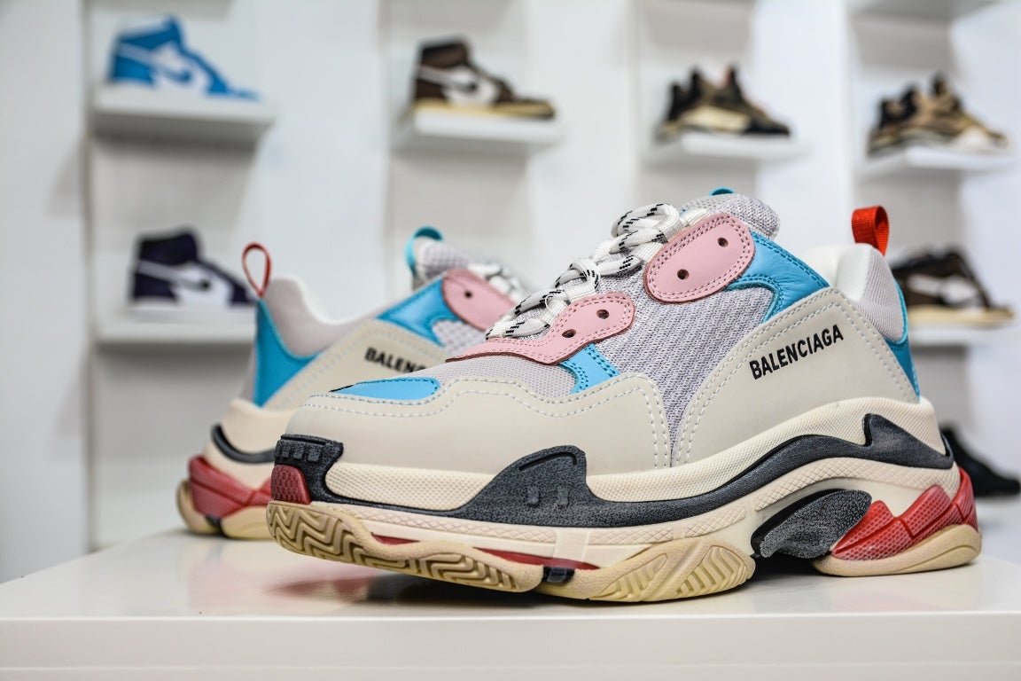 Balenciaga Triple S Sneaker White Blue Pink